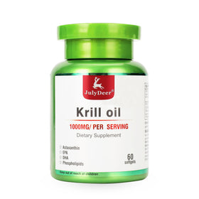Flacon de 60 capsules d'huile de krill antarctique JulyDeer