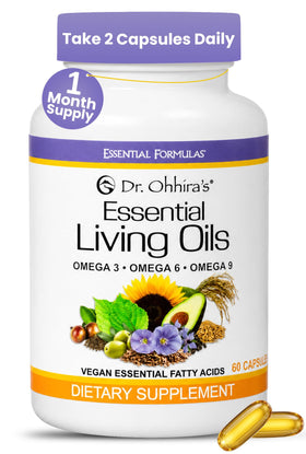 Flacon de 60 capsules d'Huile Essentielle Végétale Omega 3-6-9