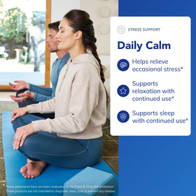 Flacon de 60 capsules Daily Calm de Pure Encapsulations sur fond blanc
