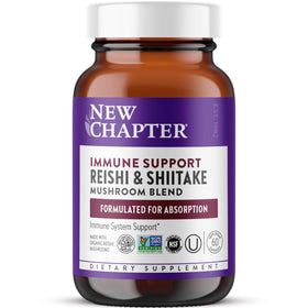 Flacon de 60 capsules de champignons Reishi et Shiitake New Chapter