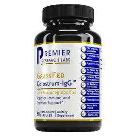 Flacon de 60 capsules de colostrum-IgG de Premier Research Labs