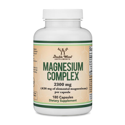 Flacon de 60 capsules de complexe de magnésium Double Wood