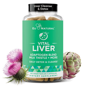 Flacon de 60 capsules de Eu Natural Détox Foie