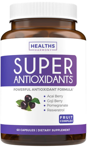 Flacon de 60 capsules de Healths Harmony Antioxydants