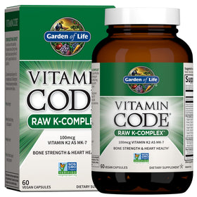Flacon de 60 capsules de K2 et K1 Vegan Garden of Life
