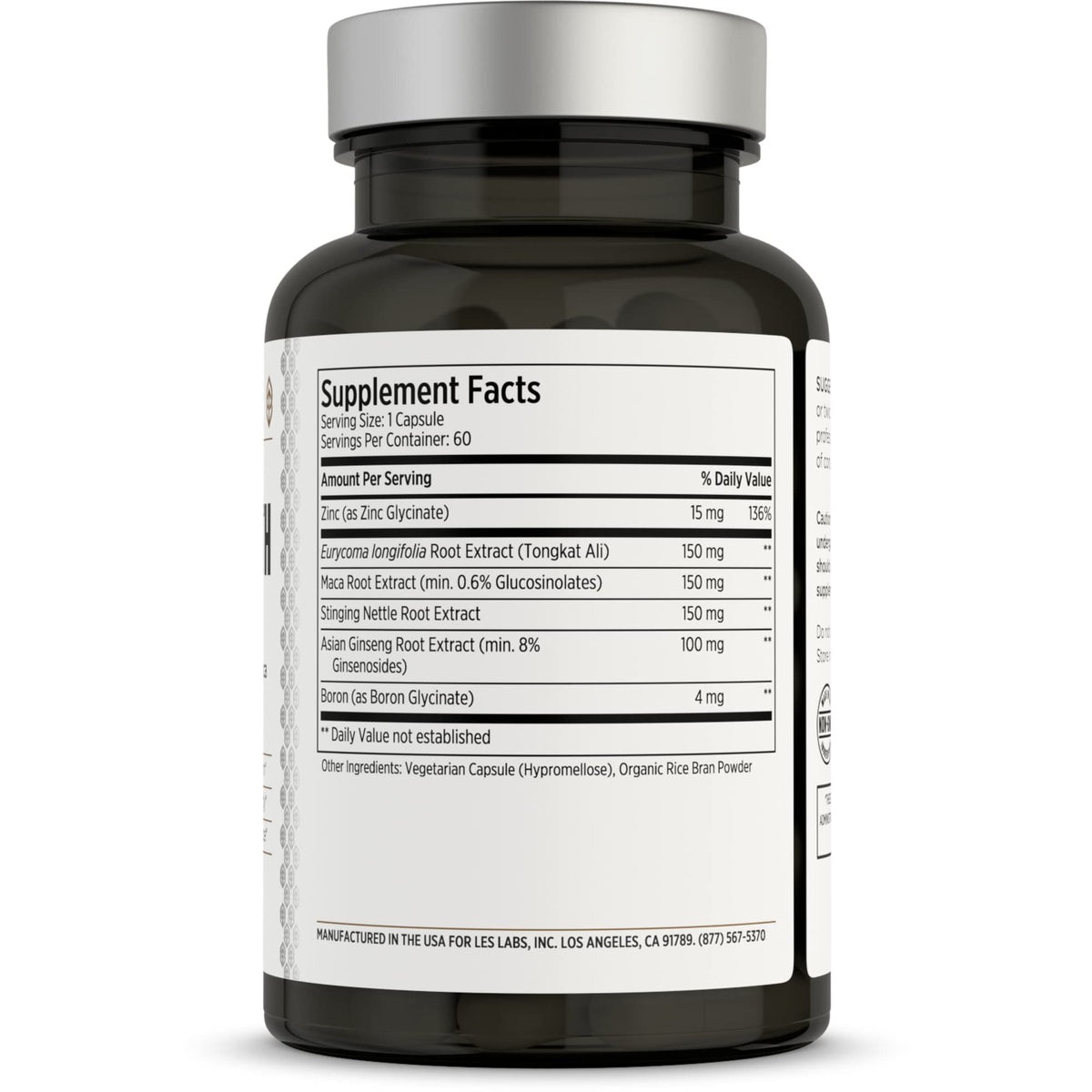Flacon de 60 capsules de LES Labs avec étiquette