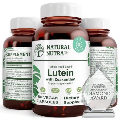 Flacon de 60 capsules de Luteine et Zeaxanthine Natural Nutra
