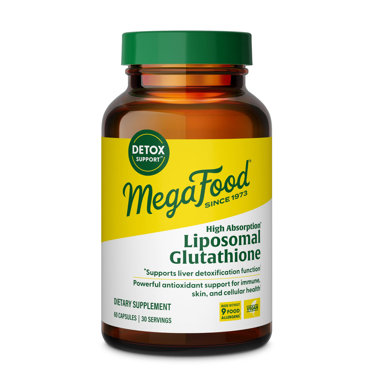 Flacon de 60 capsules de MegaFood Liposomal Glutathione