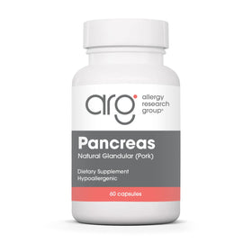 Flacon de 60 capsules de Pancreas Glandulaire 425 mg d'Allergy Research Group