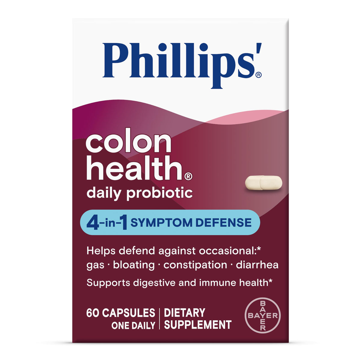 Flacon de 60 capsules de Phillips' Colon Health