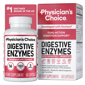 Flacon de 60 capsules de Physician's CHOICE Enzymes daily