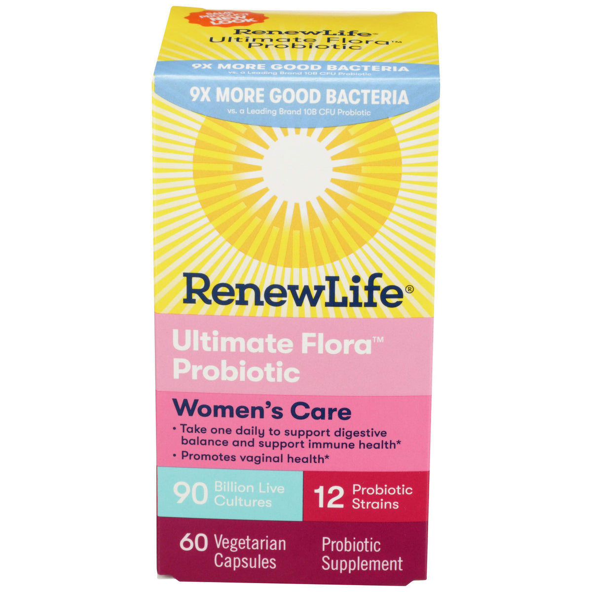 Flacon de 60 capsules de probiotique Renew Life pour femmes