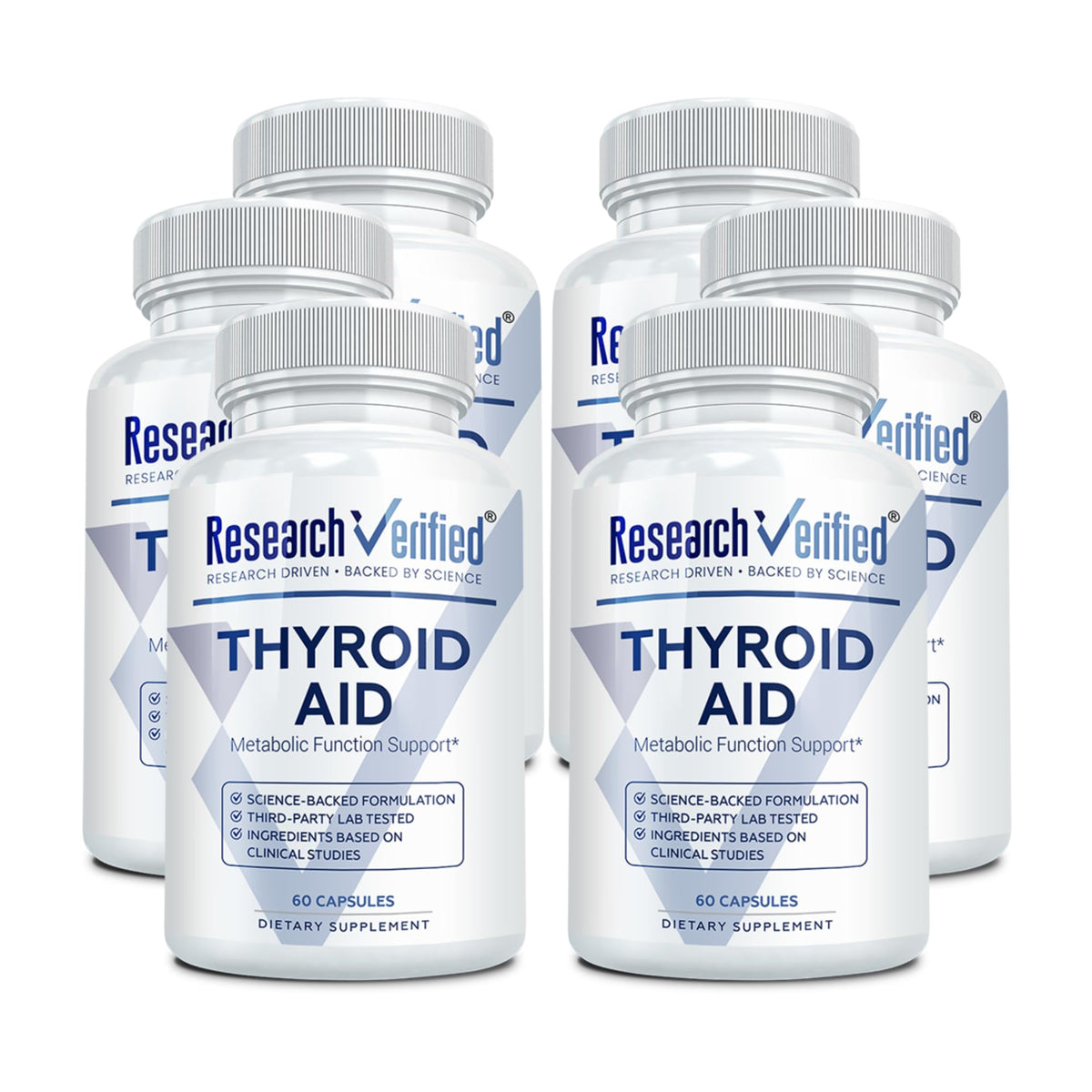 Flacon de 60 capsules de Research Verified Complément Alimentaire Thyroïdien