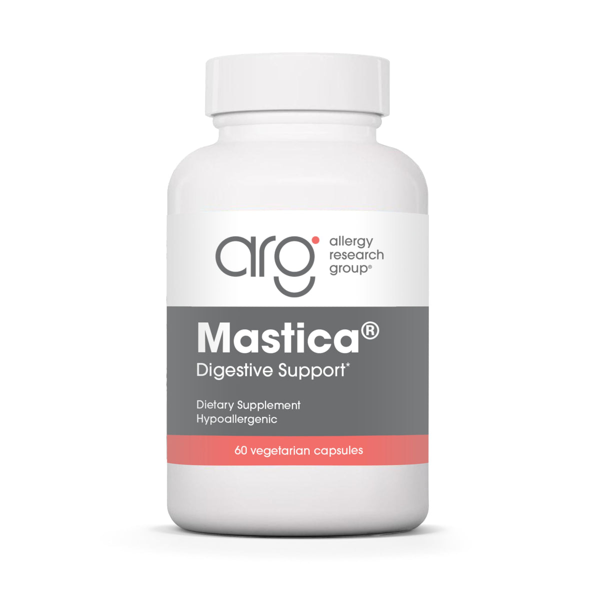 Flacon de 60 capsules de résine mastic Chios Allergy Research Group