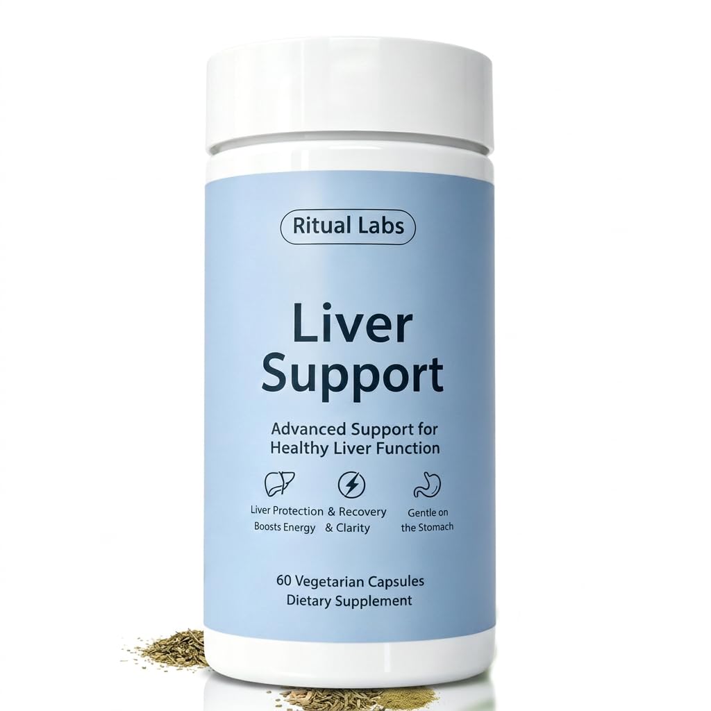 Flacon de 60 capsules de RitauI Labs soutien hépatique vue de face