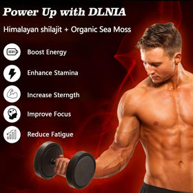 Flacon de 60 capsules de Shilajit DCRWVCTON, vue de côté