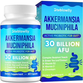 Flacon de 60 capsules de Steblowlly Akkermansia Muciniphila