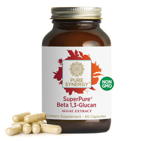 Flacon de 60 capsules de SuperPure Beta 1,3-Glucan de PURE SYNERGY