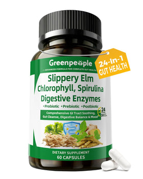 Flacon de 60 capsules GREENPEOPLE Complément Alimentaire Multi-Enzymes