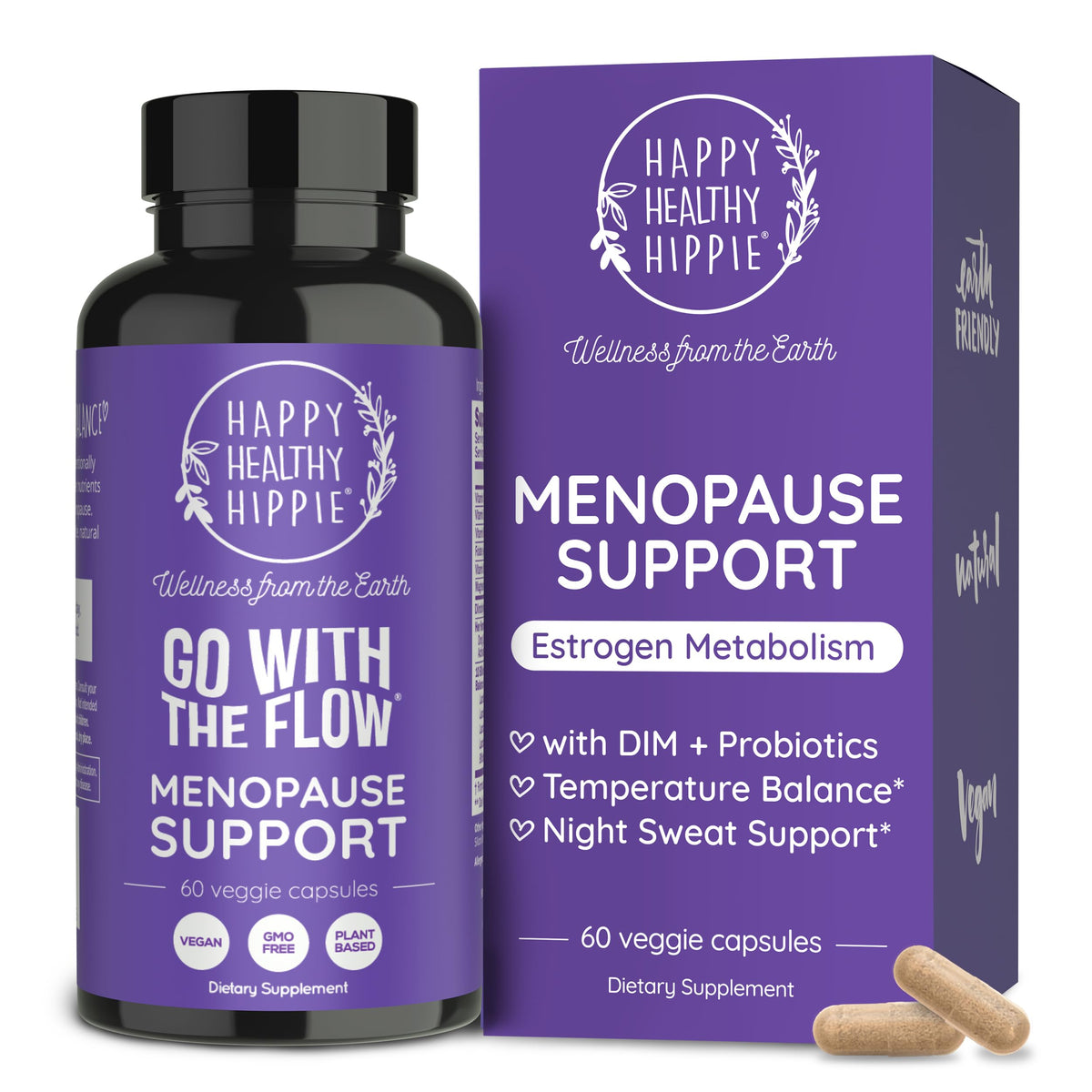 Flacon de 60 capsules Happy Healthy Hippie Complément Alimentaire DIM
