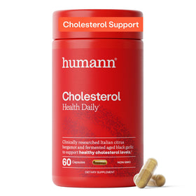 Flacon de 60 capsules HumanN Cholesterol Health vue de face