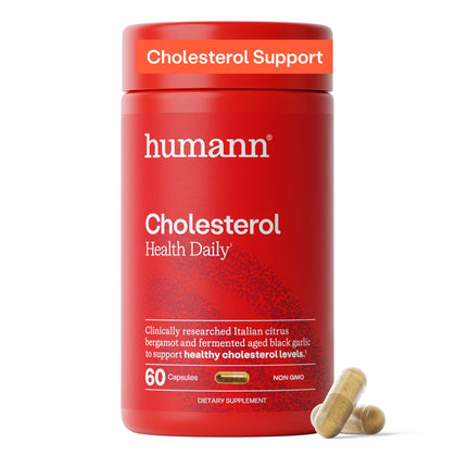 Flacon de 60 capsules HumanN Cholesterol Health vue de face