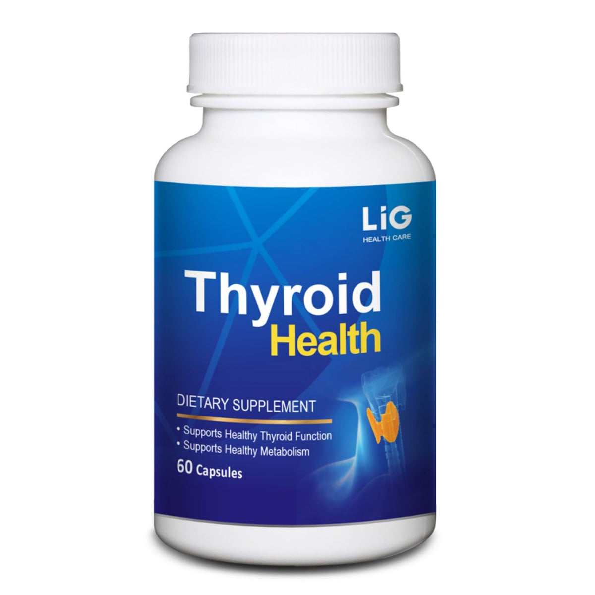 Flacon de 60 capsules LIG Complément Alimentaire pour la santé thyroïdienne