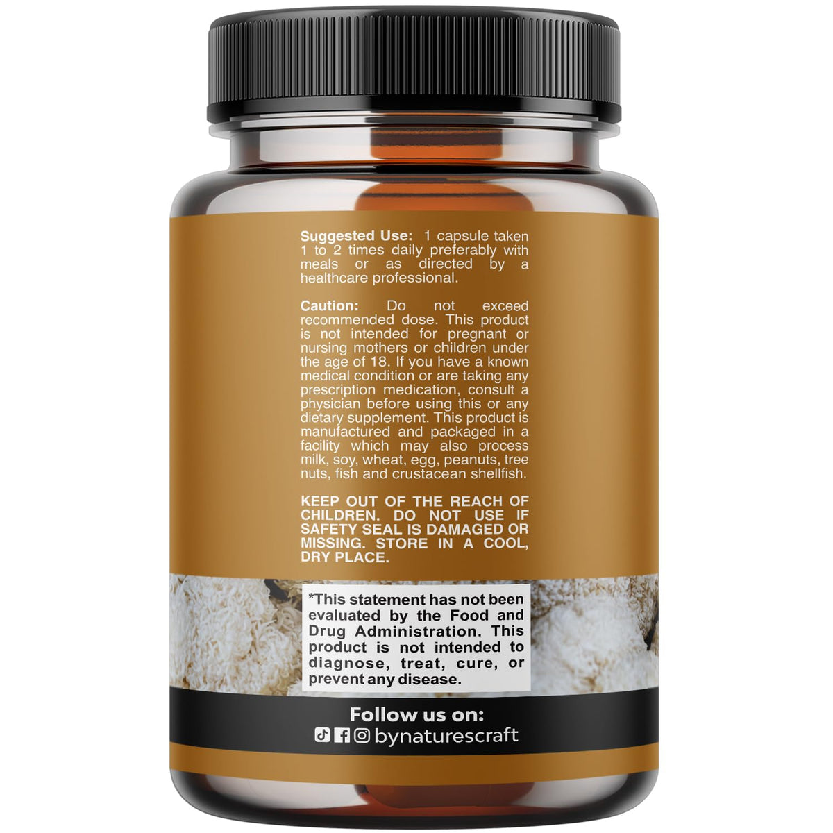 Flacon de 60 capsules Natures Craft sur une table en marbre