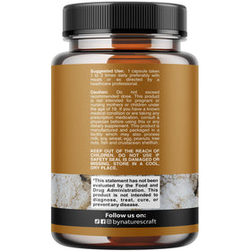 Flacon de 60 capsules Natures Craft sur une table en marbre