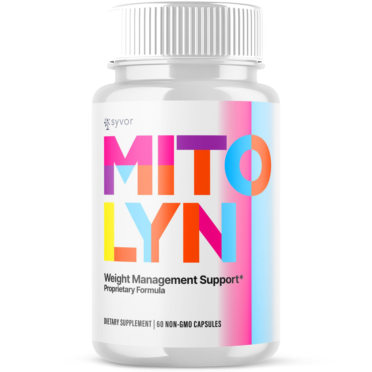 Flacon de 60 capsules Syvor Mitolyn, vue de face