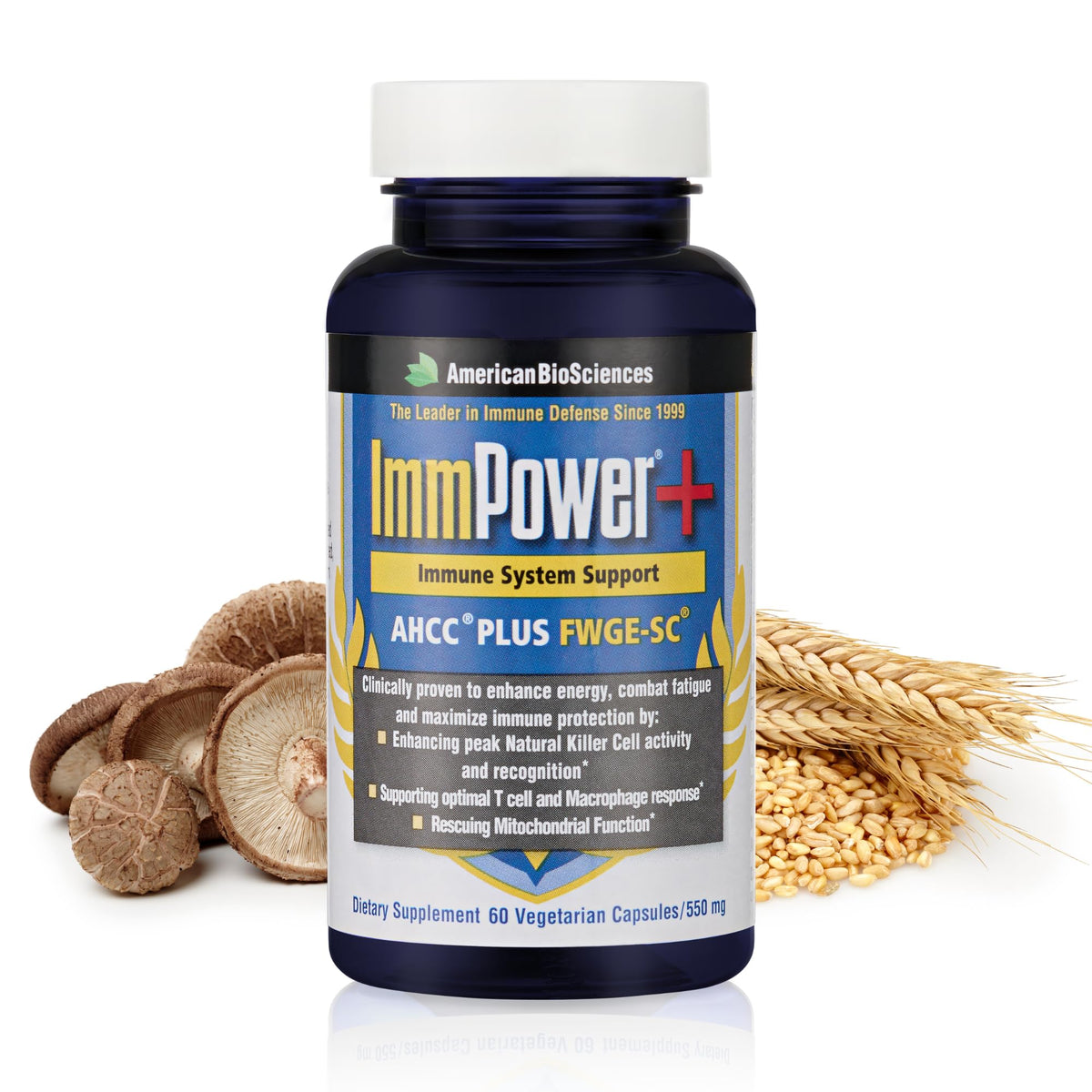 Flacon de 60 capsules végétales American BioSciences ImmPower Plus