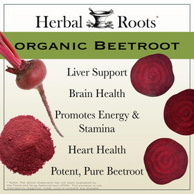 Flacon de 60 capsules végétales Herbal Roots, étiquette visible