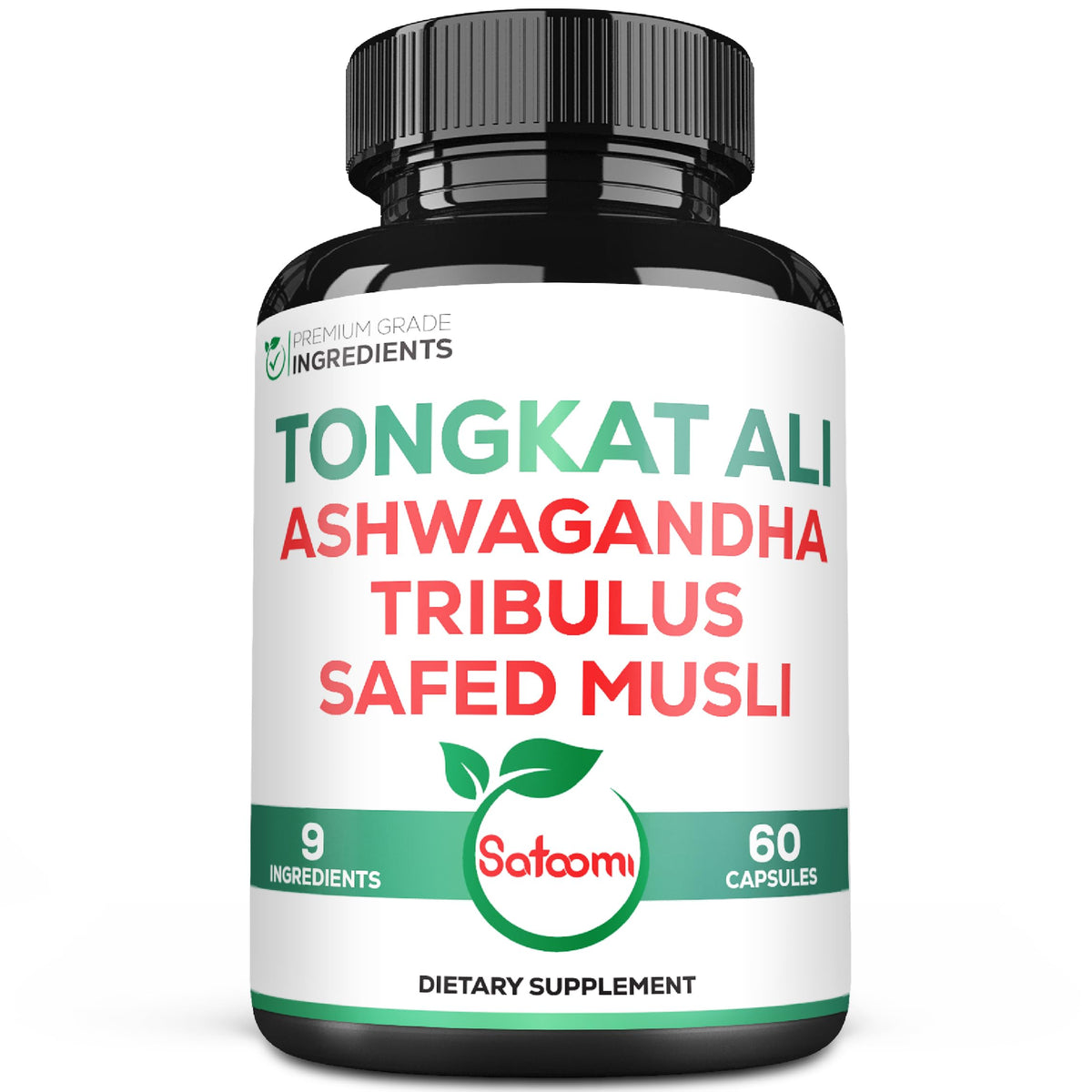 Flacon de 60 capsules végétales Satoomi Extrait de Racine de Tongkat Ali