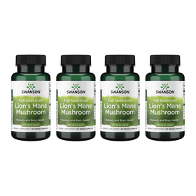 Flacon de 60 capsules végétaliennes de Champignon Lion's Mane de Swanson