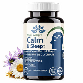 Flacon de 60 capsules Wellkasa Calm & Sleep vue de face