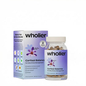 Flacon de 60 capsules wholier Cortisol vue de face