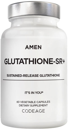 Flacon de 60 gélules Amen Glutathione-SR+ vue avant