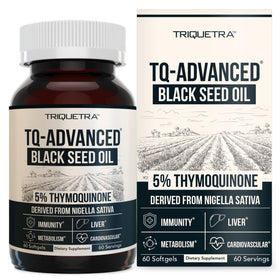 Flacon de 60 gélules d'huile de graines noires TQ-Advanced Triquetra Health