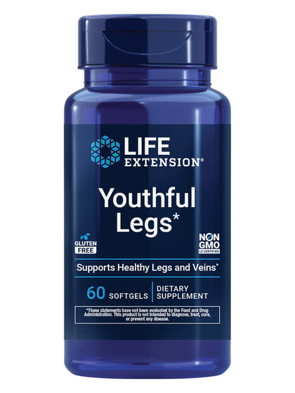 Flacon de 60 gélules de Life Extension Youthful Legs