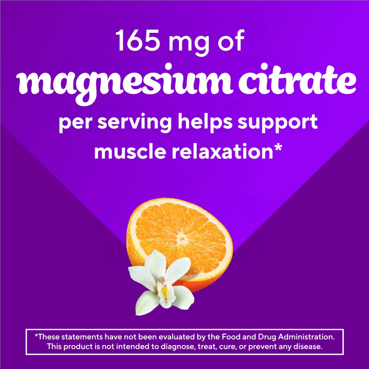 Flacon de 60 gummies Vitafusion au magnésium ouvert