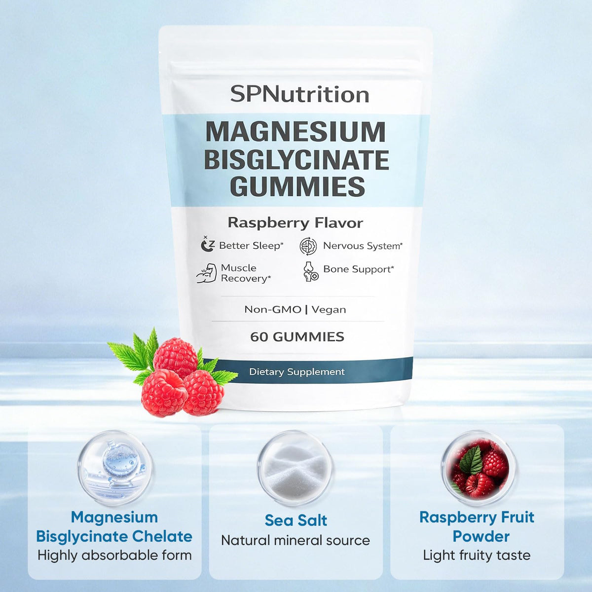 Flacon de 60 gummies WXDOAU sur une table
