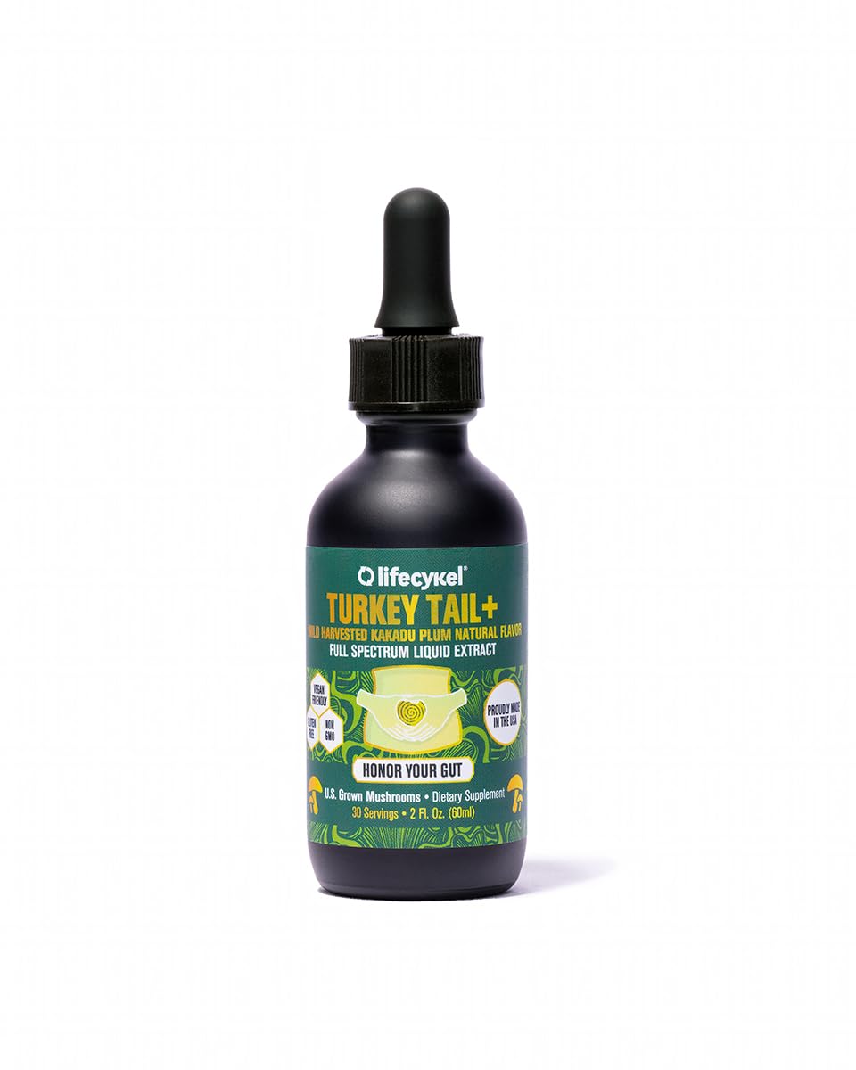 Flacon de 60 ml d'extrait liquide de champignon Turkey Tail de Life Cykel