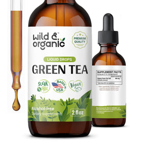 Flacon de 60 ml d'extrait liquide de thé vert Wild & Organic