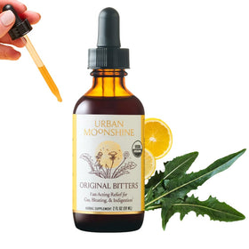 Flacon de 60 ml d'Urban Moonshine Bitters Original avec étiquette