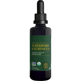 Flacon de 60 ml de complément alimentaire Sureau & Échinacée Global Healing Center