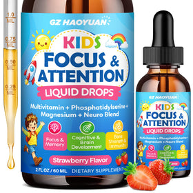 Flacon de 60 ml de compléments alimentaires GZ HAOYUAN pour enfants au goût fraise