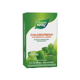 Flacon de 60 ml de gouttes de chlorophylle Nature's Way avec bouchon vert