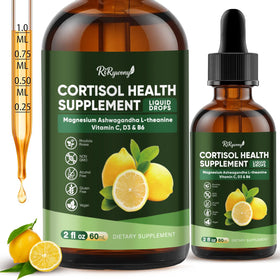 Flacon de 60 ml de gouttes de cortisol RiRywony avec étiquette