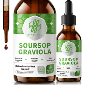 Flacon de 60 ml de gouttes liquides de graviola soursop iMATCHME