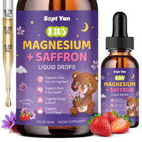 Flacon de 60 ml de gouttes liquides de magnésium glycinate SEPT YAN